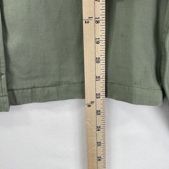 Rails Jacket‎ Womens Small Green Relaxed Linen Military Utility Festival Coastal - Picture 16 of 16